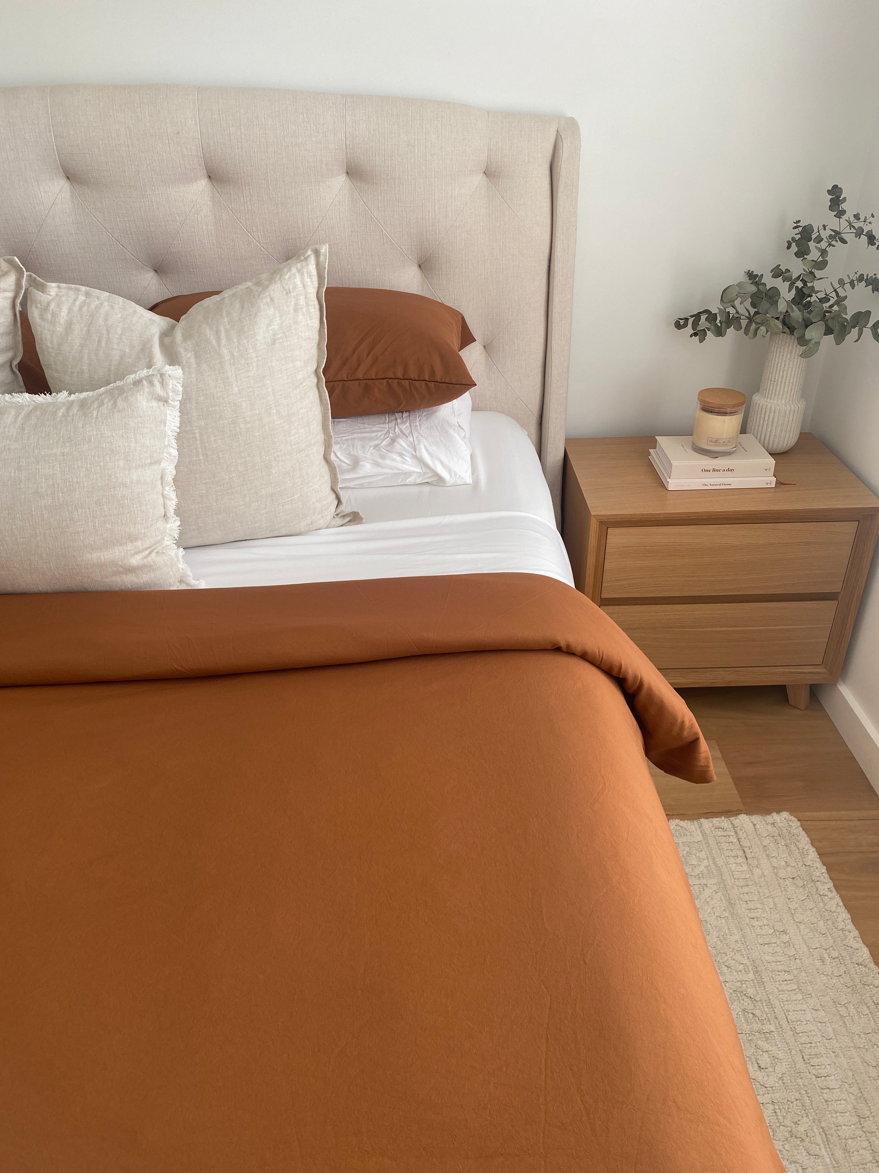 Linen Look Quilt Cover Collection Stay Dry Products