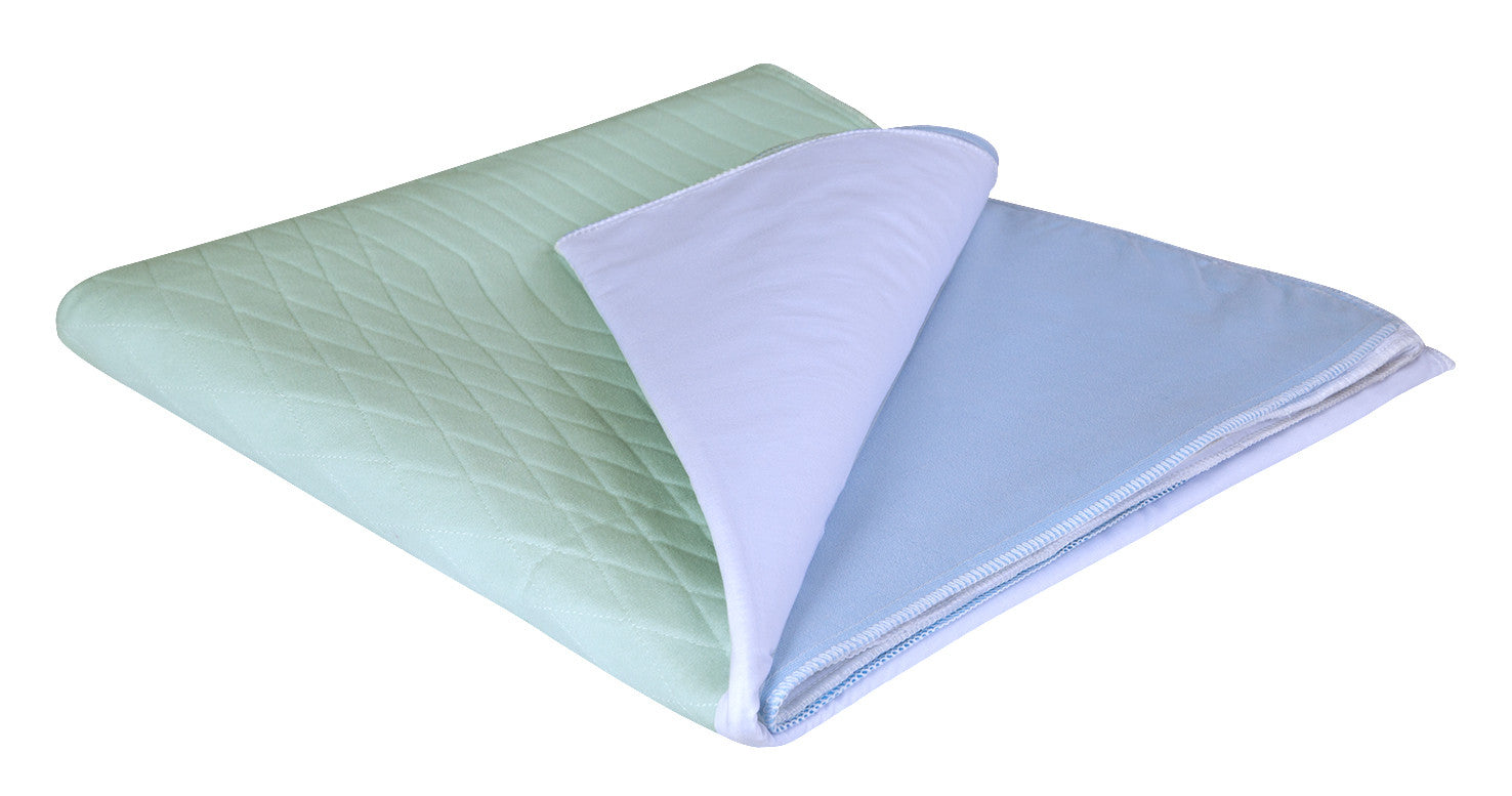 A folded Boss 40 bed pad, showing the layers of fabric